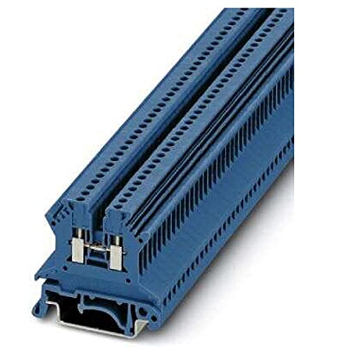 PHOENIX CONTACT UK 1,5 N BU Durchgangsklemme, 2 Anschlüsse, 0.14 mm²-1.5 mm² Querschnitt, 26-16 AWG, 4.2 mm Breite, Blau, 50 Stück von PHOENIX CONTACT