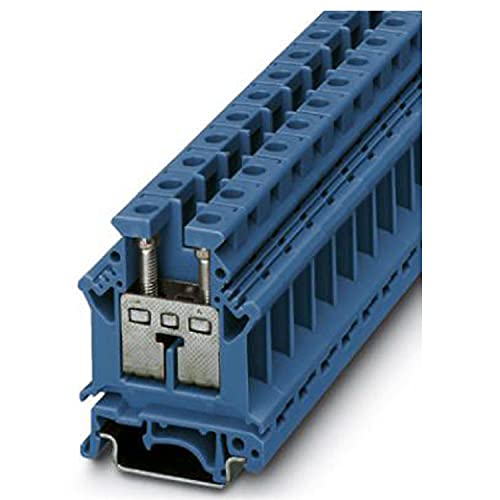 PHOENIX CONTACT UK 16 N BU Durchgangsklemme, Schraubanschluss, 2 Anschlüsse, 2.5 mm² - 25 mm² Querschnitt, 14 - 4 AWG, 12.2 mm Breite, Blau, 50 Stück PHOENIX CONTACT UK 16 N BU Durchgangsklemme, Schraubanschluss, 2 Anschlüsse, 2.5 mm² - 25 mm² Querschnitt, 14 - 4 AWG, 12.2 mm Breite, Blau, 50 Stück von Phoenix
