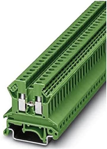 PHOENIX CONTACT UK 2.5 N GN Durchgangsklemme, 800V Nennspannung, 24A Nennstrom, Schraubanschluss, 2 Anschlüsse, 0.2mm²-4 mm² Querschnitt, 24-12 AWG, 5.2mm Breite, Grün, 50 Stück PHOENIX CONTACT UK 2.5 N GN Durchgangsklemme, 800V Nennspannung, 24A Nennstrom, Schraubanschluss, 2 Anschlüsse, 0.2mm²-4 mm² Querschnitt, 24-12 AWG, 5.2mm Breite, Grün, 50 Stück von PHOENIX CONTACT