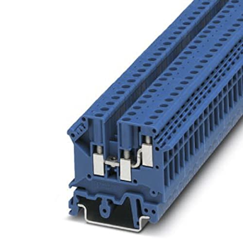 PHOENIX CONTACT UK 5-TWIN BU 1-Stöckige Klemme mit Einseitigem Doppelanschluss, Blau, 0.2-4mm² Querschnitt, 24-12 AWG, 6.2mm Breite, 50 Stück PHOENIX CONTACT UK 5-TWIN BU 1-Stöckige Klemme mit Einseitigem Doppelanschluss, Blau, 0.2-4mm² Querschnitt, 24-12 AWG, 6.2mm Breite, 50 Stück von PHOENIX CONTACT