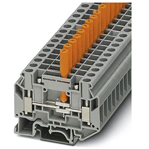 Phoenix Contact UK 6-TK-P Reihenklemme Grau, 6mm², 500 V, Schraubanschluss, Packung a 50 Stück von PHOENIX CONTACT