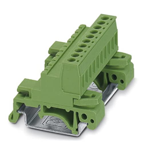 PHOENIX CONTACT UMSTBHK 2.5/10-G Tragschienenstecker, Grün, 2.5 mm² Nennquerschnitt, 10 Anschlüsse, UMSTBHK 2,5/..-G Artikelfamilie, 5 mm Rastermaß, 50 Stück von Phoenix