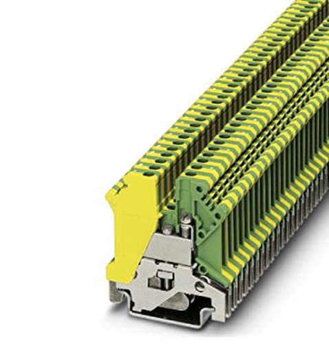 PHOENIX CONTACT USLKG 3 Schutzleiter-Reihenklemme, Schraubanschluss, 2 Anschlüsse, 1 Polzahl, 24-12 AWG, 5.2mm Breite, Grün/Gelb, 50 Stück PHOENIX CONTACT USLKG 3 Schutzleiter-Reihenklemme, Schraubanschluss, 2 Anschlüsse, 1 Polzahl, 24-12 AWG, 5.2mm Breite, Grün/Gelb, 50 Stück von PHOENIX CONTACT