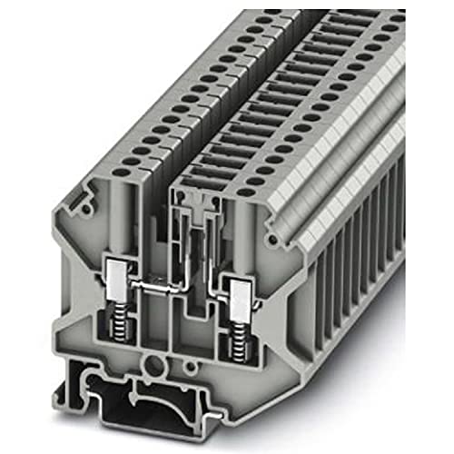 PHOENIX CONTACT USST 4-TG P/P Klemmenblock mit Schraubanschluss mit Federhalterung Abklemmen, 2 Anzahl der Anschlüsse, AWG 24 - 10, 4mm² Nennquerschnitt, Grau, 50 Stück PHOENIX CONTACT USST 4-TG P/P Klemmenblock mit Schraubanschluss mit Federhalterung Abklemmen, 2 Anzahl der Anschlüsse, AWG 24 - 10, 4mm² Nennquerschnitt, Grau, 50 Stück von PHOENIX CONTACT