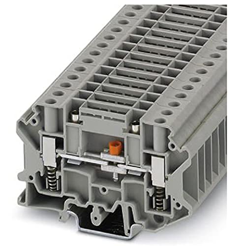 PHOENIX CONTACT USST 6-T/SB-P Test Trennen Sie den Klemmenblock mit Schraubanschluss mit Federhalterung, 2 Anzahl der Anschlüsse, AWG 24 - 10, 6mm² Nennquerschnitt, Grau, 50 Stück PHOENIX CONTACT USST 6-T/SB-P Test Trennen Sie den Klemmenblock mit Schraubanschluss mit Federhalterung, 2 Anzahl der Anschlüsse, AWG 24 - 10, 6mm² Nennquerschnitt, Grau, 50 Stück von PHOENIX CONTACT