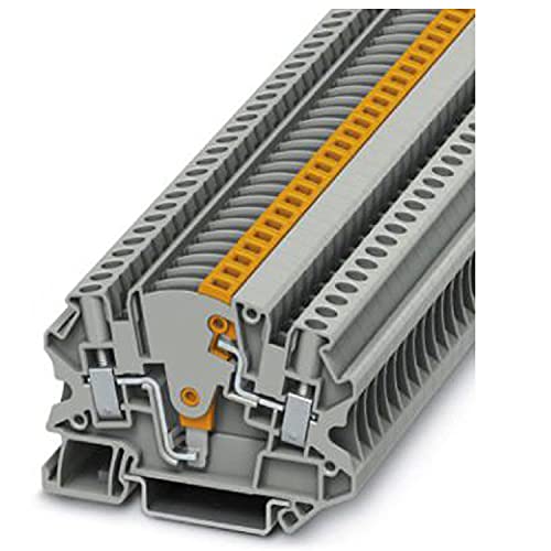 PHOENIX CONTACT UTME 4 Messwandler-Trennklemme mit Schraubanschluss, 2 Anzahl der Anschlüsse, AWG 26 - 10, 4mm² Nennquerschnitt, Grau, 50 Stück PHOENIX CONTACT UTME 4 Messwandler-Trennklemme mit Schraubanschluss, 2 Anzahl der Anschlüsse, AWG 26 - 10, 4mm² Nennquerschnitt, Grau, 50 Stück von PHOENIX CONTACT