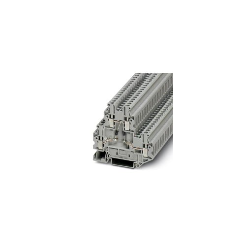 PHOENIX CONTACT UTTB 2,5-2DIO/O-UL/O-UR Komponentenklemmenblock mit Integrierter Diode, 4 Anzahl der Anschlüsse, AWG 26 - 12, 2.5mm² Nennquerschnitt, Grau, 50 Stück von PHOENIX CONTACT