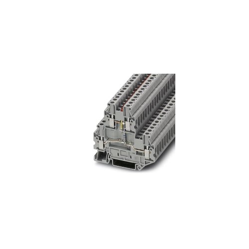 PHOENIX CONTACT UTTB 2,5-LA 230 Komponentenklemmenblock mit Schraubanschluss, 4 Anzahl der Anschlüsse, AWG 26 - 12, 2.5mm² Nennquerschnitt, Grau, 50 Stück von PHOENIX CONTACT