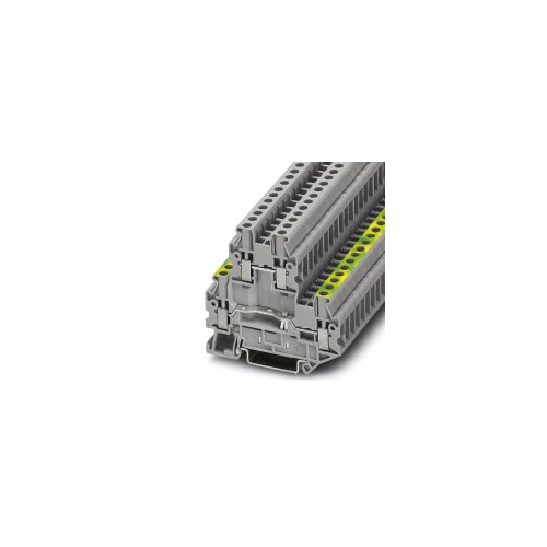 PHOENIX CONTACT UTTB 2,5-PE/L Doppelleiter-Klemmenblock mit Schraubanschluss, 4 Anzahl der Anschlüsse, AWG 26 - 12, 2.5mm² Nennquerschnitt, Grau, 50 Stück PHOENIX CONTACT UTTB 2,5-PE/L Doppelleiter-Klemmenblock mit Schraubanschluss, 4 Anzahl der Anschlüsse, AWG 26 - 12, 2.5mm² Nennquerschnitt, Grau, 50 Stück von PHOENIX CONTACT