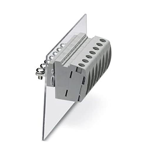 PHOENIX CONTACT UW 16-POT Panel Feed-Through Terminal Block with Screw Connection with Clamp Sleeve, 2 Number of Ports, Gray, 50 Pack von PHOENIX CONTACT