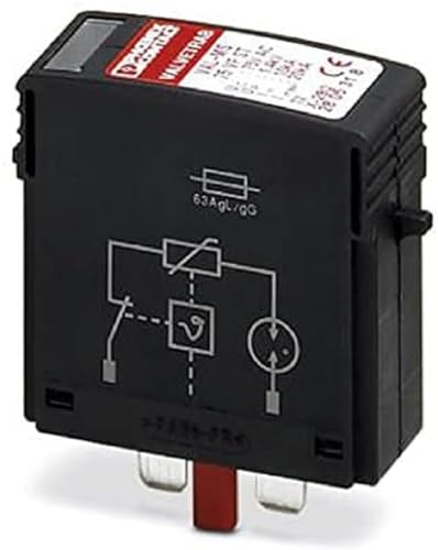 PHOENIX CONTACT VAL-MS 75 VF ST Überspannungsschutzstecker Typ 2 mit Reihenschaltung mit Varistor und Gasgefülltem Funkenabstand für das VAL-MS-Basiselement, 10 Stück von PHOENIX CONTACT