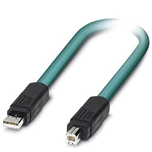 PHOENIX CONTACT VS-04-2X2X26C7/7-SDA/SDB/5.0 Konfektioniertes USB-Kabel, PUR Außenmantel, 5m Länge, 302.000g, Wasserblau PHOENIX CONTACT VS-04-2X2X26C7/7-SDA/SDB/5.0 Konfektioniertes USB-Kabel, PUR Außenmantel, 5m Länge, 302.000g, Wasserblau von PHOENIX CONTACT