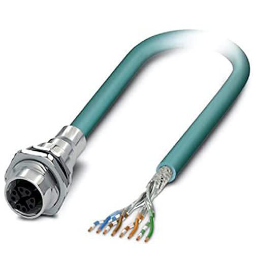 PHOENIX CONTACT VS-FSBPXS-OE-94F/2.0 Bussystem-Einbaubuchse Konfektioniertes Ethernet-Kabel, 2m Länge von PHOENIX CONTACT