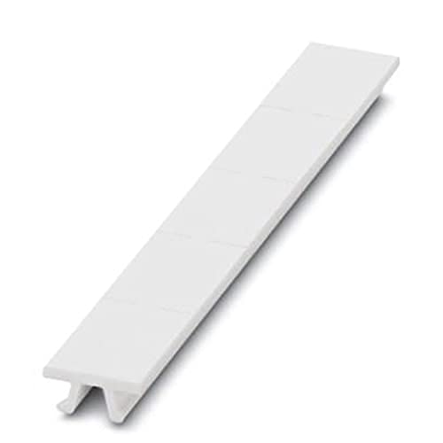 PHOENIX CONTACT ZB 16.3:UNPRINTED Zackband Streifen, 16.3mm für Klemmenbreite, 10.5 mm x 16.25mm Schriftfeldgröße, 5 Einzelschilder, Weiß, 10 Stück von PHOENIX CONTACT