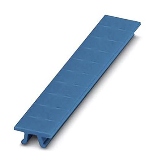 PHOENIX CONTACT ZB 6/BU:UNPRINTED Zackband, 6.2 mm für Klemmenbreite, 6.15 mm x 10.5 mm Schriftfeldgröße, 10 Einzelschilder, Blau, 10 Stück von PHOENIX CONTACT