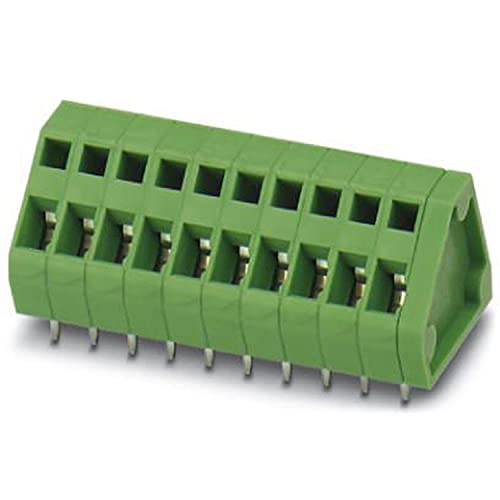 PHOENIX CONTACT ZFKDSA 1-3,81-2 Leiterplattenklemme, 1 mm² Nennquerschnitt, 2 Polzahl pro Reihe, ZFKDS(A) 1 Reichweite, 3.81 mm Rastermaß, Grün, 50 Stück von PHOENIX CONTACT