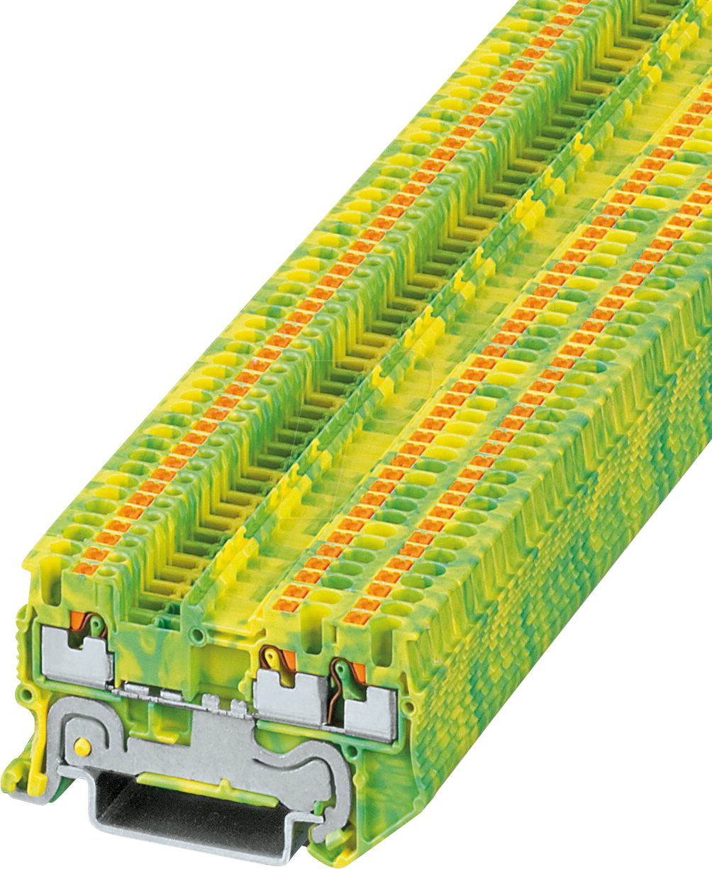 PT 1,5 TWIN S PE - Schutzleiter-Reihenklemme, PT 1,5/S grün-gelb von PHOENIX-CONTACT