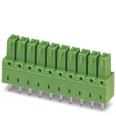 Phoenix Contact COMBICON MC Steckbarer Klemmenblock Invertierte Stiftleiste 3-Kontakte 3.81mm-Raster Gerade, Packung a 50 Stück von PHOENIX CONTACT