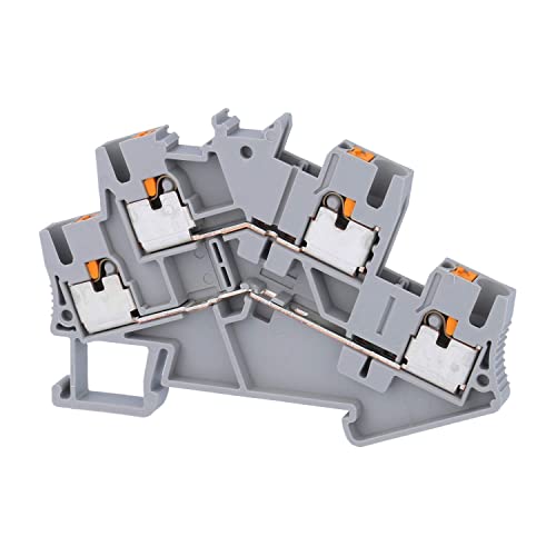 Phoenix Contact CONTACT PTTBS 2,5 Doppelstockklemme, Grau, 0.14 mm² - 4 mm² Querschnitt, 5.2 mm Breite, 50 Stück von PHOENIX CONTACT