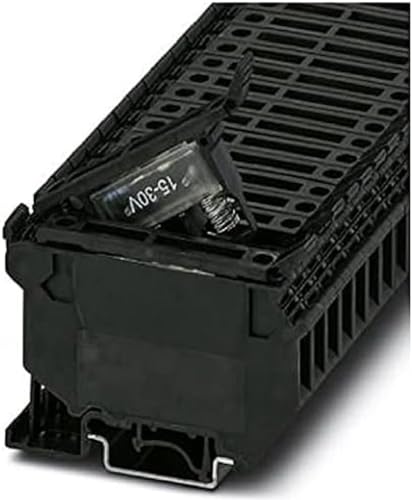 Phoenix Contact CONTACT UK 5-HESILED 24 Sicherungsklemme für G-Sicherungseinsatz, Schraubanschluss, 0.2 mm²-4 mm² Querschnitt, 26-10 AWG, 8.2 mm Breite, Schwarz, 50 Stück Phoenix Contact CONTACT UK 5-HESILED 24 Sicherungsklemme für G-Sicherungseinsatz, Schraubanschluss, 0.2 mm²-4 mm² Querschnitt, 26-10 AWG, 8.2 mm Breite, Schwarz, 50 Stück von PHOENIX CONTACT
