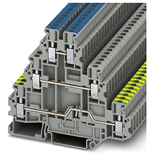 Phoenix Contact UT 2.5-PE/L/N Reihenklemmenblock Dreifach Grau, 2.5mm², 500 V / 19A, Schraubanschluss Phoenix Contact UT 2.5-PE/L/N Reihenklemmenblock Dreifach Grau, 2.5mm², 500 V / 19A, Schraubanschluss von PHOENIX CONTACT
