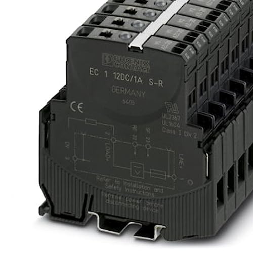 Phoenix Contact EC 1 Elektrische Leitfähigkeit Elektronischer Trennschalter, 10A 12V, Sockelelement L. 80mm x 12.5mm, Packung a 10 Stück von PHOENIX CONTACT