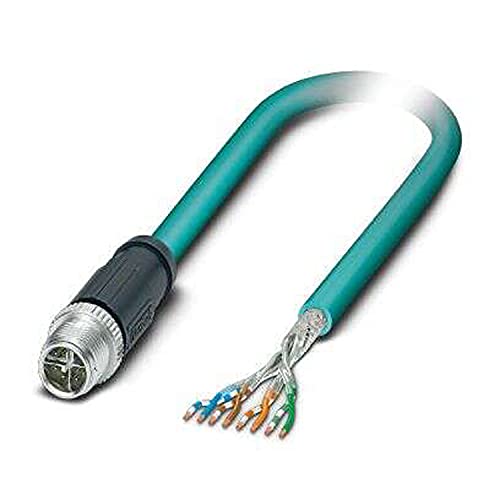 Phoenix Contact Ethernetkabel Cat.6a, 5m, Blau Patchkabel, A M12 Geschirmt Stecker, B offenes Ende Phoenix Contact Ethernetkabel Cat.6a, 5m, Blau Patchkabel, A M12 Geschirmt Stecker, B offenes Ende von PHOENIX CONTACT