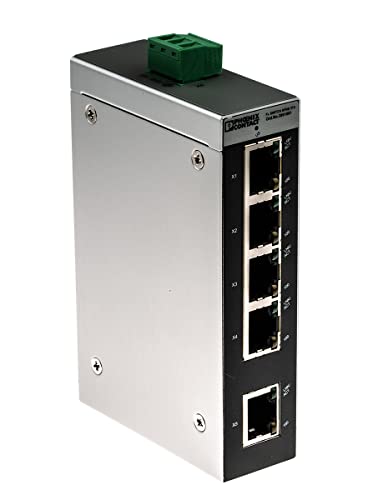 Phoenix Contact FL SWITCH SFNB 5TX Unmanaged Ethernet Switch, 5 x RJ45 / 100Mbit/s, bis 100m für DIN-Schienen, 24V dc von PHOENIX CONTACT