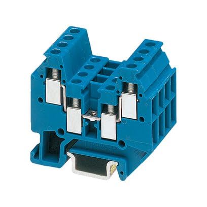 Phoenix Contact MT 1.5-QUATTRO BU Verbindungsklemme Blau, 1.5mm², 400 V, Schraubanschluss, Packung a 50 Stück von PHOENIX CONTACT