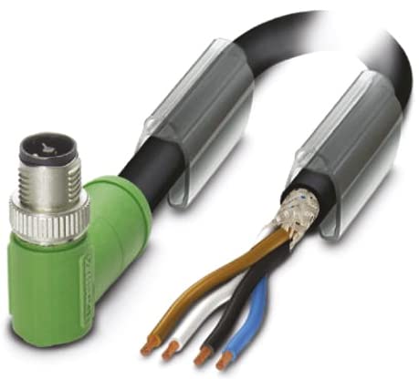 Phoenix Contact SAC-4P-MRT/ 3.0-PUR SH SCO konfektioniertes Sensorkabel, Stecker gewinkelt/offenes Ende, Länge 3m von PHOENIX CONTACT