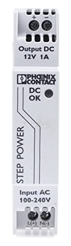 Phoenix Contact STEP-PS/1AC/12DC/1 -Phasen Switch-Mode DIN-Schienen Netzteil 12W, 85 → 264V ac, 12V dc / 1A von PHOENIX CONTACT