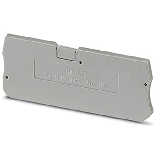 Phoenix Safe Contact D-PT 1.5/S-Quattro Abschlussdeckel, 63.2mm Länge, 2.2mm Breite, 24.3mm Höhe, Grau, 50 Stück, 3208375 Phoenix Safe Contact D-PT 1.5/S-Quattro Abschlussdeckel, 63.2mm Länge, 2.2mm Breite, 24.3mm Höhe, Grau, 50 Stück, 3208375 von Phoenix Safe