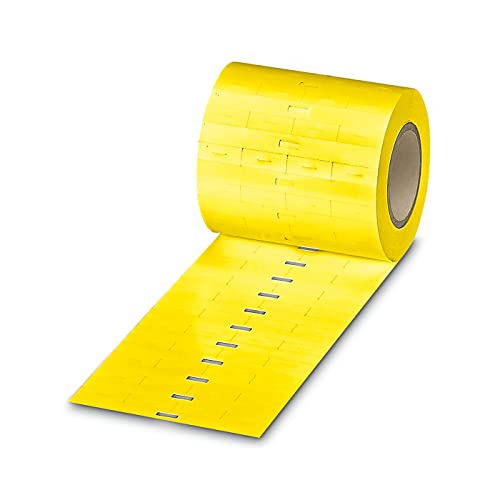 PHOENIX 824380 - Einsteckschild,gelb,beschriftet nach Kundenangaben,Montageart:einschieben,Kabeldurchmesserbereich:1,5 ... 35 mm,Schriftfeldgröße:23 x 4 mm,1 stu von PHOENIX