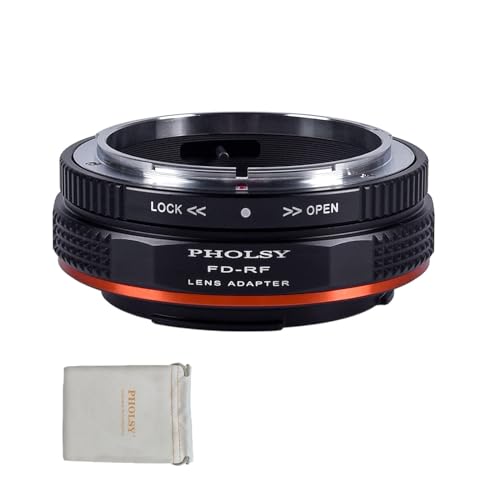 PHOLSY Manueller Objektivadapter: Kompatibel mit Canon FD/FL Objektiv und Canon RF (EOS R-Type) Kameragehäuse von PHOLSY