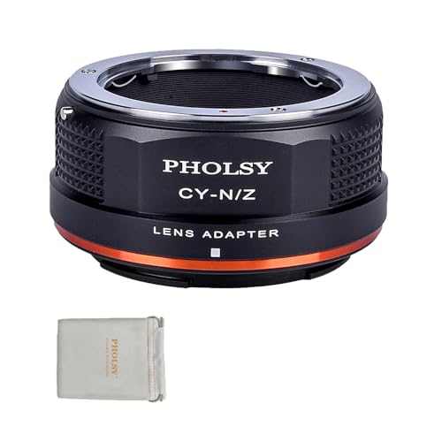 PHOLSY Manueller Objektivadapter: Kompatibel mit Contax/Yashica (C/Y) Objektiv und Nikon Z Kameragehäuse von PHOLSY