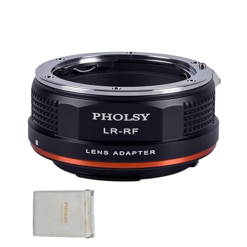 PHOLSY Manueller Objektivadapter: Kompatibel mit Leica R Objektiv und Canon RF (EOS R-Type) Kameragehäuse von PHOLSY