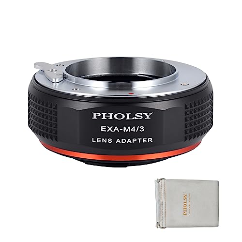 PHOLSY Objektivadapter Exakta auf MFT Kompatibel mit Exakta Objektiv (Nicht Topcon) auf M4/3 Micro 4/3 Micro Four Thirds MFT Kameragehäuse Kompatibel mit Olympus Panasonic Lumix Kameras Exakta-M4/3 von PHOLSY