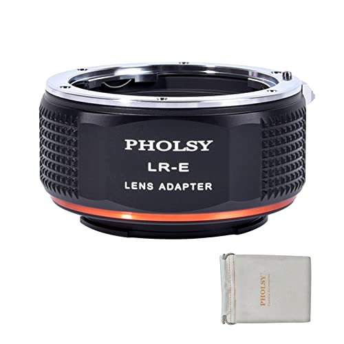 PHOLSY Objektivadapter Kompatibel mit Leica R Objektiv auf Sony E Kameragehäuse Adapter für Sony Alpha a7 a6000 a6300 a6500 a5000 a5100 NEX 7/6/5, NEX 5N 3N, a9 ii, a7S iii ii, a7R v iv iii ii, a7C PHOLSY Objektivadapter Kompatibel mit Leica R Objektiv auf Sony E Kameragehäuse Adapter für Sony Alpha a7 a6000 a6300 a6500 a5000 a5100 NEX 7/6/5, NEX 5N 3N, a9 ii, a7S iii ii, a7R v iv iii ii, a7C von PHOLSY