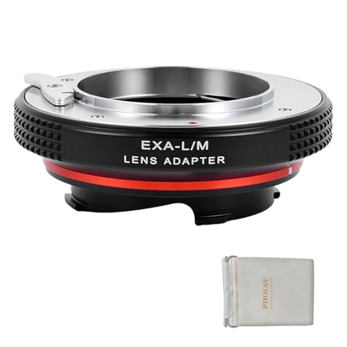 PHOLSY Objektivadapter mit 6-Bit Coding Kompatibel mit Exakta (NICHT Topcon) Objektivs und Leica M Mount Kameragehäuse Exakta auf Leica M von PHOLSY