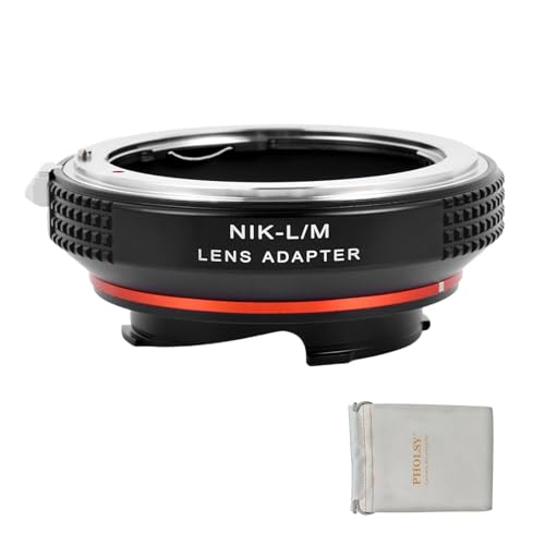PHOLSY Objektivadapter mit 6-Bit Coding Kompatibel mit Nikon F/AI/AIS/AF/AF-I/AF-S Objektivs und Leica M Mount Kameragehäuse Nikon F auf Leica M PHOLSY Objektivadapter mit 6-Bit Coding Kompatibel mit Nikon F/AI/AIS/AF/AF-I/AF-S Objektivs und Leica M Mount Kameragehäuse Nikon F auf Leica M von PHOLSY