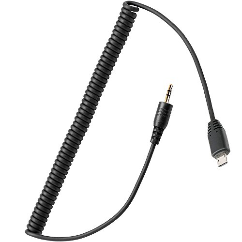 PHOLSY S8 Kamera Fernauslöser Anschlusskabel 2,5 mm Klinke (Kabel, Verbindungskabel) für Auslöser (z.B.Timer-Fernauslöser) und für Sony Kameras - Ersatz für Spiral-Verbindungskabel 2,5mm-S2 2,5-S2 von PHOLSY