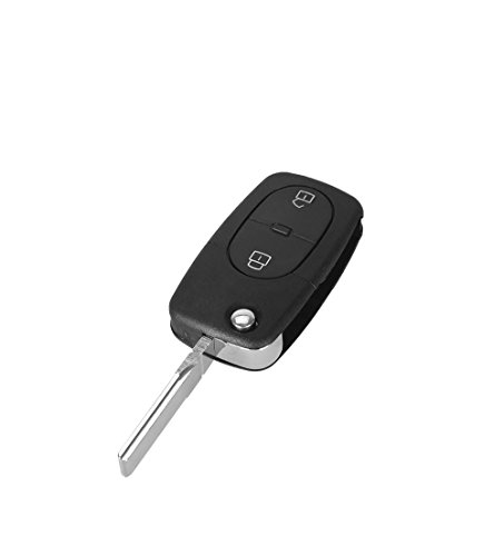 PHONILLICO Autoschlüssel Ersatz Fernbedienung Schlüssel Für Cle Audi A1 A3 A4 A5 A6 A8 Q5 Q7 TT Schlüsselanhänger Flip mit 2 Tasten Klinge von PHONILLICO