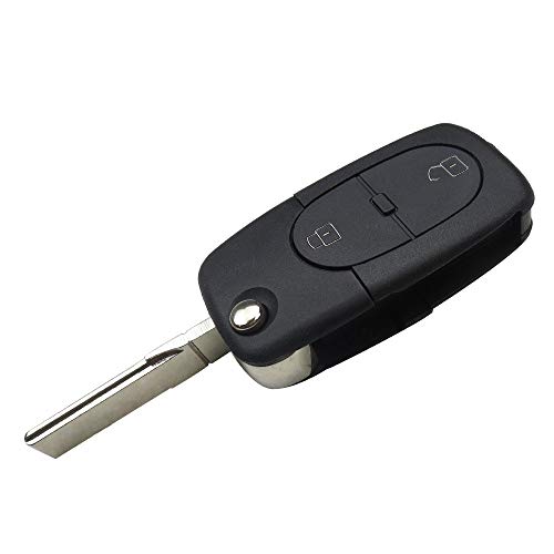 PHONILLICO Autoschlüssel Ersatz Fernbedienung Schlüssel Für Cle Citroen Audi A1 A3 A4 A5 A6 A8 Q5 Q7 TT Schlüsselanhänger Flip mit 2 Tasten Klinge von PHONILLICO