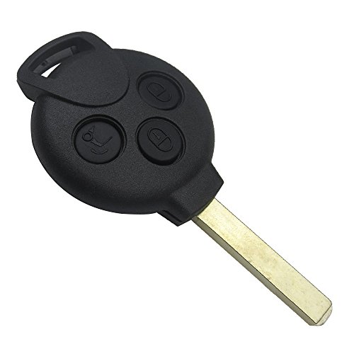 PHONILLICO Autoschlüssel Ersatz Fernbedienung Schlüssel Für Cle Mercedes Benz Smart Fortwo Schlüsselanhänger Flip mit 3 Tasten Klinge von PHONILLICO