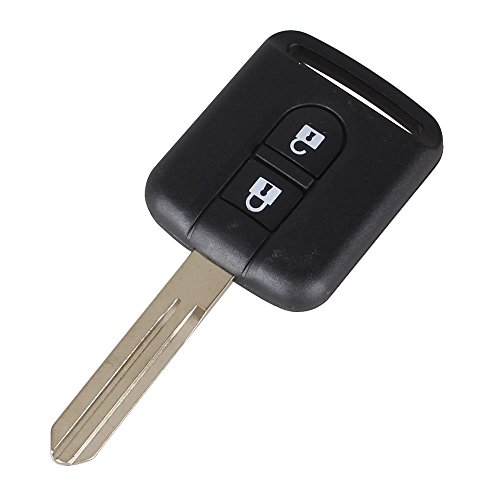 Schlüssel für Nissan Almera Cabster Micra Navara Pathfinder X-Trail Qashqai | 2 Tasten | Fernbedienung Autoschlüssel von PHONILLICO