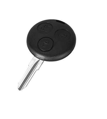 Schlüssel für Smart ForTwo 450 City Coupé Cabriolet Roadster ForFour | 3 Tasten | Fernbedienung Autoschlüssel von PHONILLICO