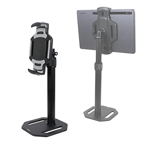 PHOTECS® Tablet Ständer Pro V5-L, verstellbar, Tablet-Stativ, hoher Tischständer, universelle Tablet Halterung für alle gängigen Geräte bis 23cm (z.B. iPad Pro 12.9") von PHOTECS