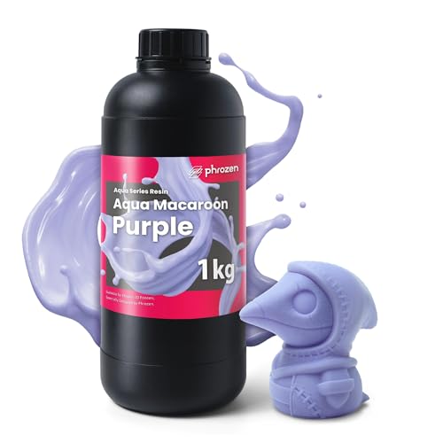 Phrozen Aqua Macaroon-Purple | 3D Drucker Resin für SLA/DLP/LCD 3D Printer | 405nm Standard Photopolymer Druck Harz | Stabile Druckqualität, Schnelle Aushärtung - Lila (1kg) von PHROZEN