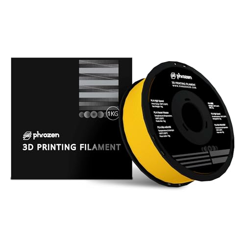 Phrozen High-Speed PLA Filament 1.75mm | 3D Drucker Filament Materialen | Hohe Geschwindigkeit bis zu 600 mm/s | 1KG Spule (2,2 LBS) - Gelb von PHROZEN