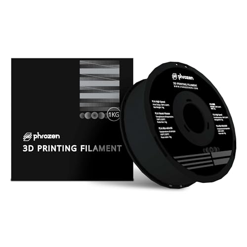Phrozen High-Speed PLA Filament 1.75mm | 3D Drucker Filament Materialen | Hohe Geschwindigkeit bis zu 600 mm/s | 1KG Spule (2,2 LBS) - Schwarz von PHROZEN